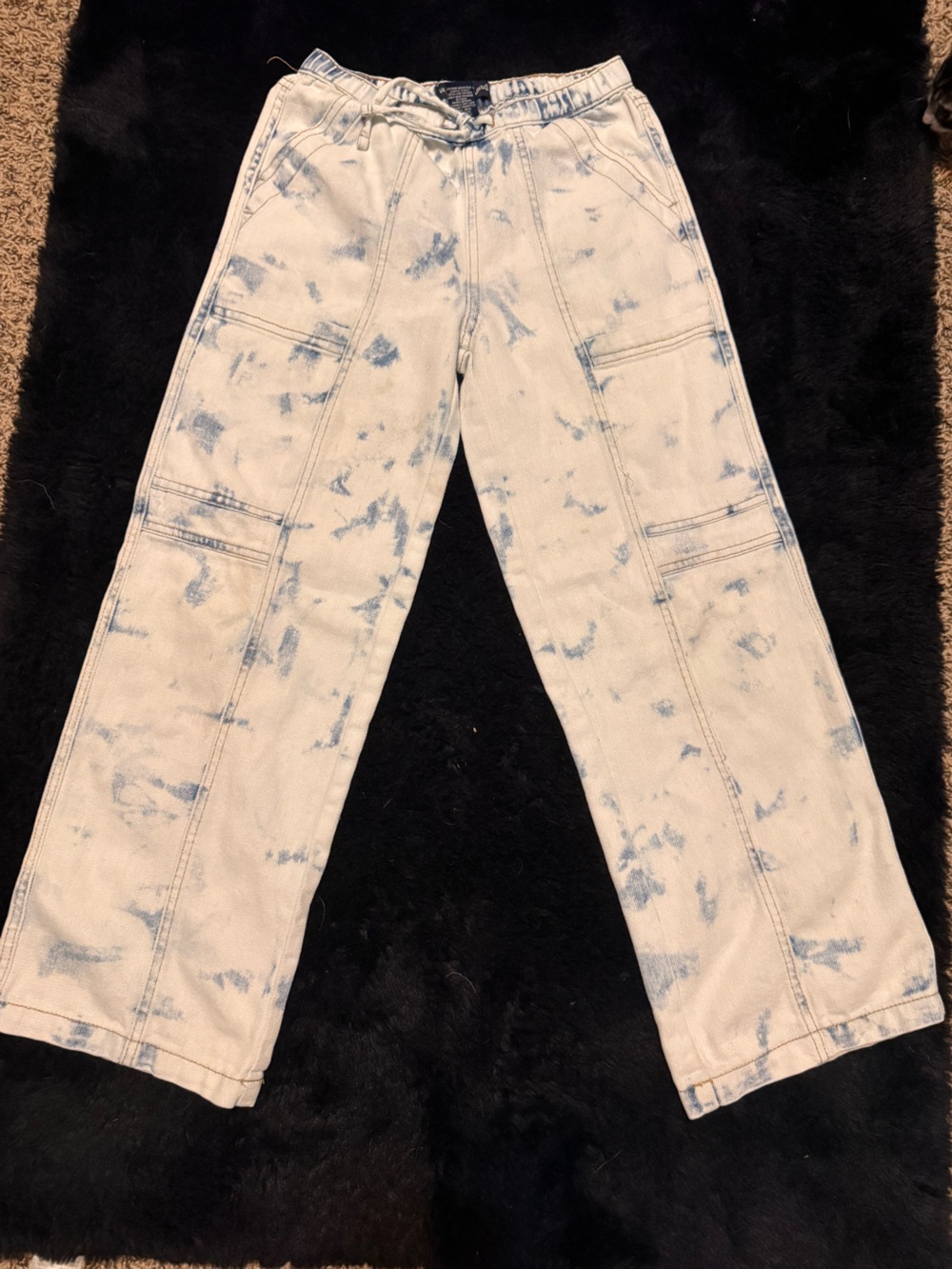 Vanilla Star Light Blue Tie-Dye Skinny Jeans